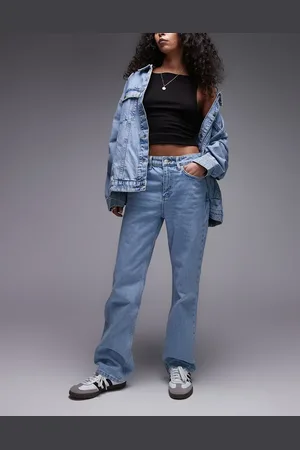 MANGO – Matilda – Jeans mit geradem Schnitt in Bleach-Waschung
