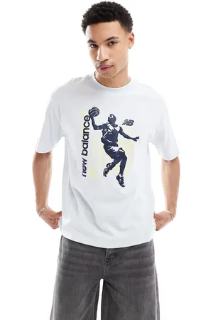 New Balance – Hoops – Vintage-T-Shirt in mit Print