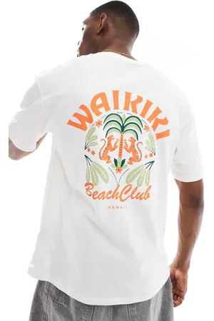JACK & JONES – Oversize-T-Shirt in mit Waikiki-Print