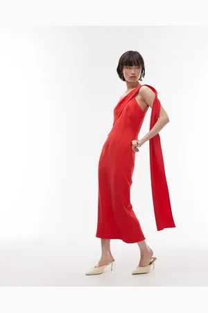 MANGO – Drapiertes Kleid in mit One-Shoulder-Träger