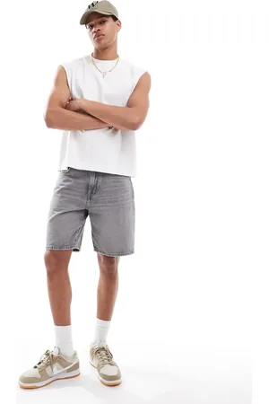 Pull&Bear – Jeansshorts in mit regulärer Passform
