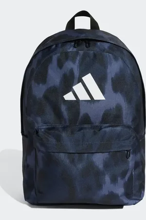 adidas – Klassischer Rucksack mit Animal-Print in Preloved Ink / Weiß