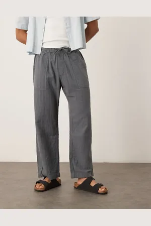 Abercrombie & Fitch – Weite, strukturierte Schlupfhose in