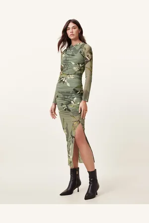 AllSaints – Hanako – Kleid aus Netzstoff in