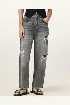 AllSaints – Daisy – Schmal zulaufende Jeans in verwaschenem