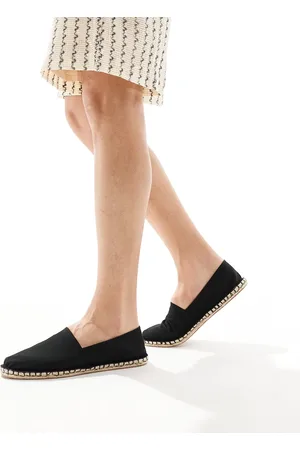 ASOS – Espadrilles aus schwarzem Stoff