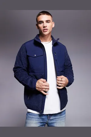 Ralph Lauren – Hybrid-Jacke in mit Teddyfleece und Markenlogo