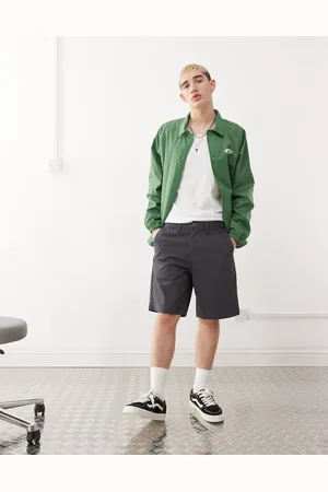 Vans Authentic – Locker geschnittene Chinohose in Dunkelgrau