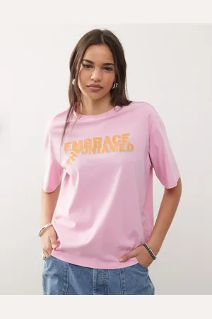 Noisy May – Oversize-T-Shirt in mit Schriftzug vorne