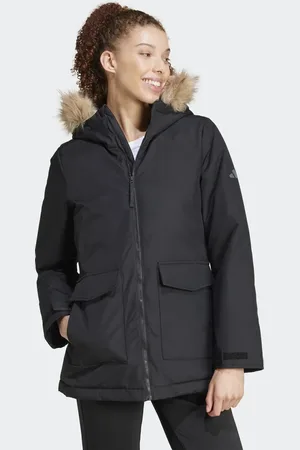 adidas – Paveric – Parka in mit Kunstpelz