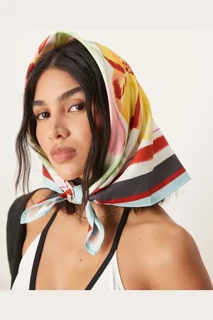 ASOS – Kopftuch mit Blumenmuster in Aquarelloptik