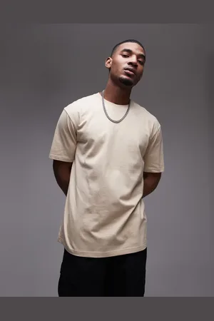 Topman – Oversize-T-Shirt in Stein