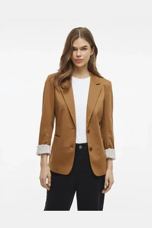 VILA – Blazer in Tabakbraun