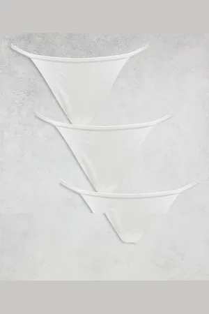 Weekday – 3er-Pack gerippte Stringtangas in