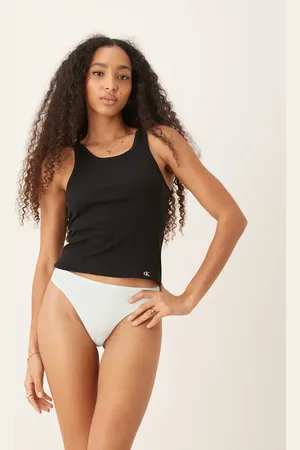 Calvin Klein – Perfectly Fit – Tanga in Blassblau