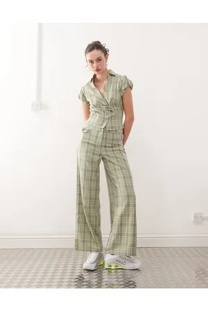 COLLUSION – Elegante Hose in kariert im Stil der 2000er