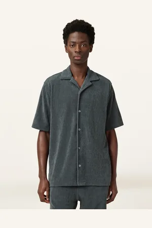 AllSaints – Felix – Kurzärmliges Hemd in Pitched
