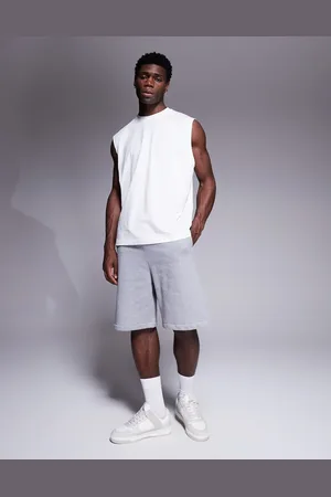 ASOS – Premium – Schwere Oversize-Shorts in meliert, 400 g/m²