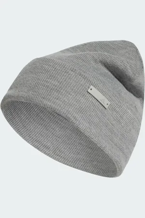 adidas – Tonal – Beanie in Mittelgrau meliert