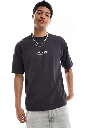 Hollister – Kastiges T-Shirt in mit kühlendem Effekt und kleinem Bubble-Logo