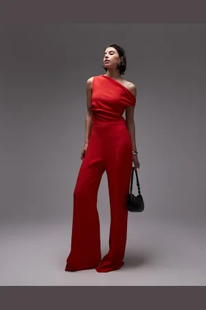 MANGO – Schulterfreier Jumpsuit in