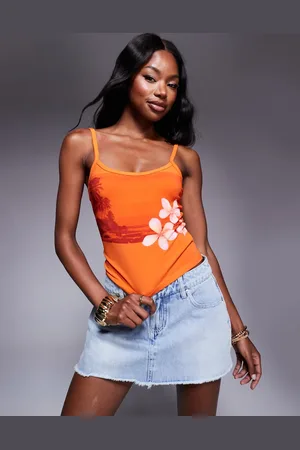 Princess Polly – Strand-Camisole aus Baumwolle in mit Hawaii-Blumenprint