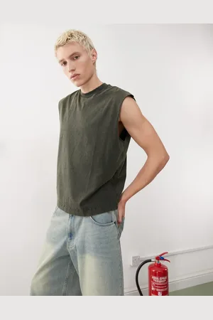 Weekday – Kastiges Tanktop in verwaschenem