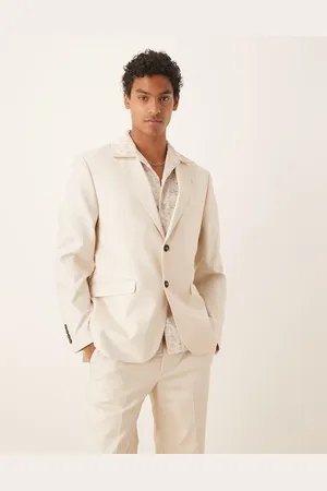 SELECTED – Ascot – Regular-Fit-Blazer in Cremeweiß