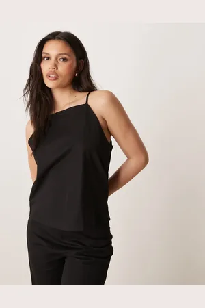 MANGO – Camisole-Oberteil aus Leinen-Mix in mit eckigem Ausschnitt, Kombiteil