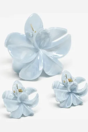 Stradivarius – 3er-Set Blumen-Haarklammern in