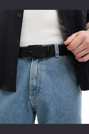 Pull&Bear – Gürtel aus Kunstleder in Braun- mit Schnalle