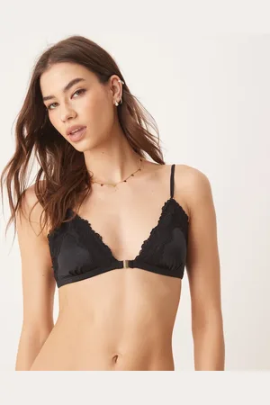 Abercrombie & Fitch – BH-Oberteil in mit Spitzenbesatz