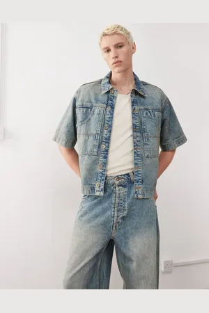 COLLUSION – Jeanshemd in Vintage-Waschung