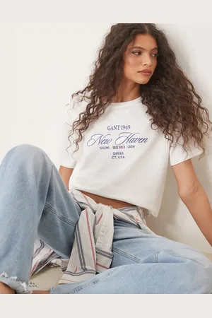 GANT – T-Shirt in mit gesticktem „1949“-Logo