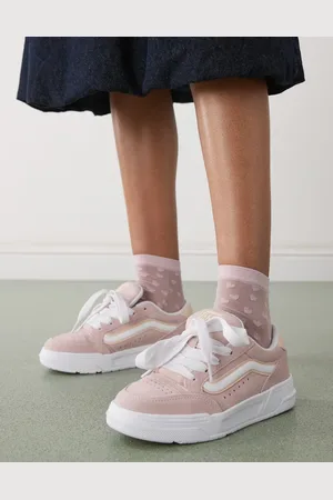 Vans – Hylane – Wildleder-Sneaker in Hellrosa mit dicker Sohle