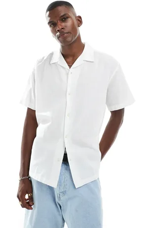 JACK & JONES – Hemd aus Leinen in mit Reverskragen