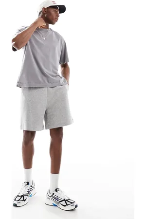 ASOS – Essential – Mittellange Oversize-Shorts in meliertem