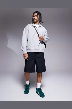 ASOS – Lange Jorts aus Leinenmix in