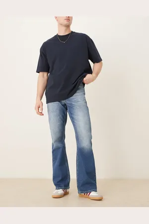 ASOS – Vintage-Schlagjeans mit verwaschenem Mittelblau