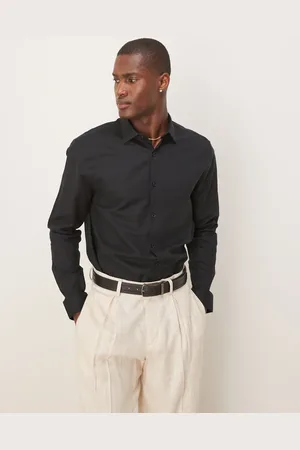 ASOS – Elegantes Leinenhemd in mit regulärem Schnitt