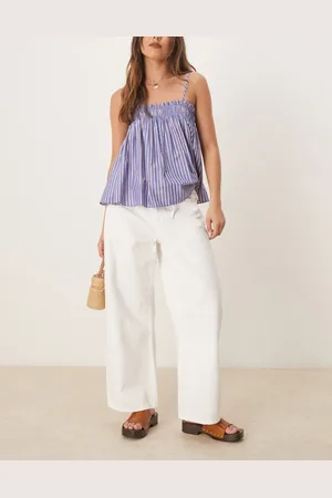 MANGO – Kika – Ballon-Jeans in mit mittelhohem Bund und Bindegürtel
