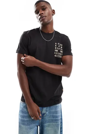 G-Star – T-Shirt in mit Textprint auf der Brust