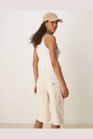 Dickies – Zimmermann-Jorts aus Denim in Wollweiß