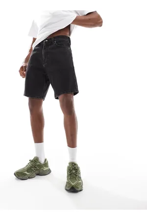 Hollister – Locker geschnittene Jorts in mittelschwarzer Waschung