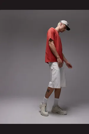 Dickies – Loose-Fit-Jeans-Shorts im Maler-Design in Wollweiß mit Kontrastnaht