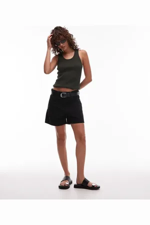 MANGO – Jeansshorts in mit hohem Bund und geradem Schnitt