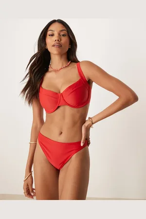 Abercrombie & Fitch Curve – Bikinioberteil in mit breiten Trägern, Kombiteil