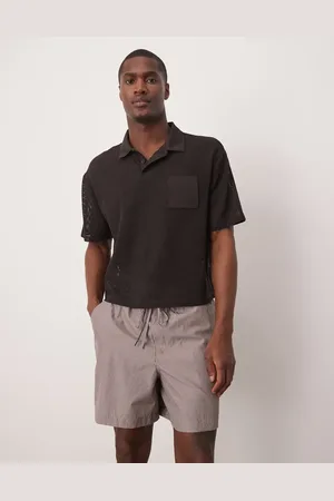 ASOS – Oversize-Shorts in Burgunderrot gestreift, Kombiteil