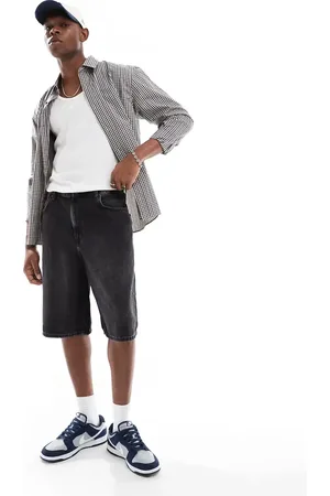 Only & Sons – Jeansshorts in verwaschenem mit Ballonschnitt