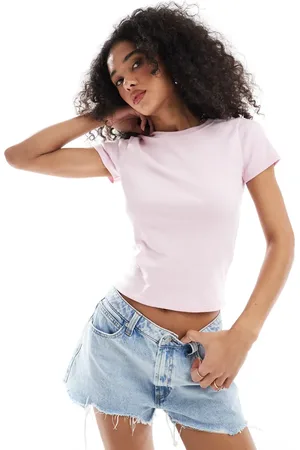 Hollister – Geripptes T-Shirt in